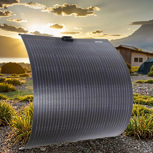 Panneau solaire monocristallin ultra-fin flexible 150W, matériau anti-fissuration ultra-pliable pour camping, yacht, marine, toit, balcon - Product Image 1