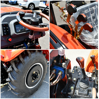 Tracteur agricole 4x4 performant de 70 CV, diesel, compatible avec remorque, rotoculteur et semoir