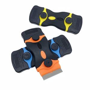 Raspador multifuncional de doble cabezal Zhongsheng con mango de goma, herramienta de limpieza de vidrio para remover película de ventanas, hoja plana QQ-2 - Product Image 3