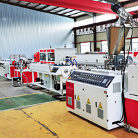 Ligne de production d'extrusion de tuyaux en PVC à double sortie pour l'eau et le drainage, 16-40 mm