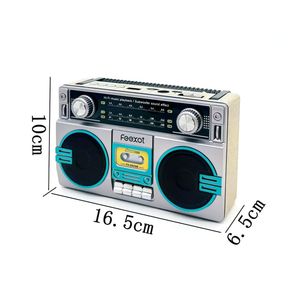 Radio <span class=keywords><strong>Bluetooth</strong></span> <span class=keywords><strong>Portatile</strong></span> FEEXOT FX-2509B, Riproduzione FM/USB/TF, Ricarica Type-C, Design Retrò - Product Image 2