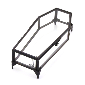 <span class=keywords><strong>Boîte</strong></span> de rangement élégante pour <span class=keywords><strong>bijoux</strong></span> <span class=keywords><strong>et</strong></span> cosmétiques, en <span class=keywords><strong>laiton</strong></span> <span class=keywords><strong>et</strong></span> <span class=keywords><strong>verre</strong></span>, noire, rectangulaire, 18*8*5cm, avec décorations. - Product Image 6