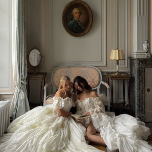 Vestido de Festa de Luxo com Manga Curta e Lurex, Tendência de Moda <span class=keywords><strong>2026</strong></span>, Comprimento Extra, para Mulheres - Product Image 3