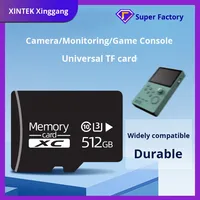Kartu Memori TF Hitam 512GB Kelas 10 U3 untuk Kamera Pengawas & Kamera Olahraga