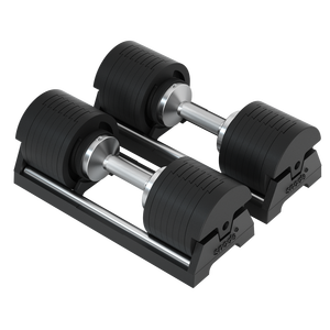 Set di Pesi in Ghisa Regolabili da 45 kg con Cambio Rapido, Attrezzatura Salvaspazio per <span class=keywords><strong>Allenamento</strong></span> di Forza, Palestra Domestica - Product Image 5