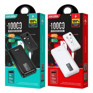 KAKUSIGA & Bộ Sạc Dự Phòng Di Động JOKADE Bộ Sạc Dự Phòng Pin 10000MAh Đi Kèm Với Cáp Sạc