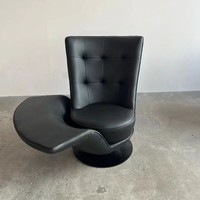 Fauteuil individuel pivotant électrique en bois, design moderne de luxe léger, style italien, pour salons de villa - Modèle Chaise