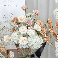 Nouvelle Arche de Mariage Artificielle Élégante Couleur Personnalisée, Faite Main, Écologique, Durable, avec Composition Florale en Soie pour Décoration de Scène