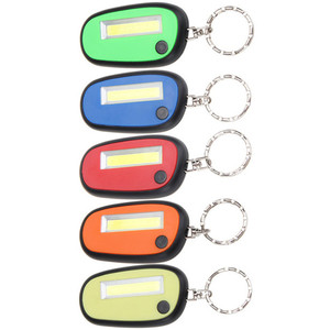 High Quality Bright COB Keychain Light Mini Pocket <strong>Flat</strong> LED <strong>Flashlight</strong> for Camping Hiking - Product Image 2