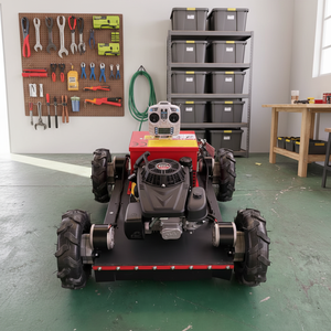 Cortadora <span class=keywords><strong>de</strong></span> Césped Robótica Autopropulsada <span class=keywords><strong>de</strong></span> Gasolina <span class=keywords><strong>de</strong></span> 7.5HP con Control Remoto Industrial para Uso en Huertos y Todo Terreno - Product Image 1