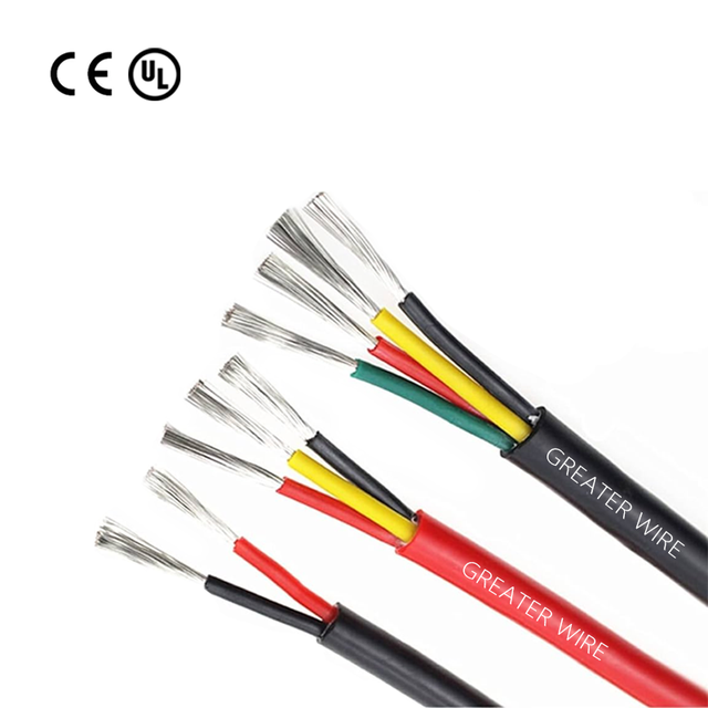 Silicone Insulated 18 20 22 24 26 28 30 Awg Electric Cable Tinned Copper Flexible 4 Core Silicone Wire