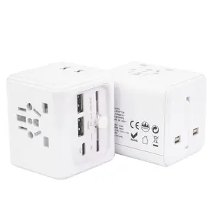 Adaptor Travel Universal colokan internasional adaptor Plug Travel Eropa di seluruh dunia AS AUS UK Spanyol Jerman Irlandia Italia dengan