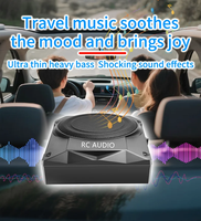 Subwoofer Activo para Auto RC de 12V y 10 Pulgadas, Bajo el Asiento, con Amplificador, Carcasa de Aluminio para Bajos Superiores e Instalación