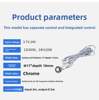 Interruptores de sensor de control táctil de cable DuPont extraíbles de alta calidad diodos emisores de luz inductivos para muebles