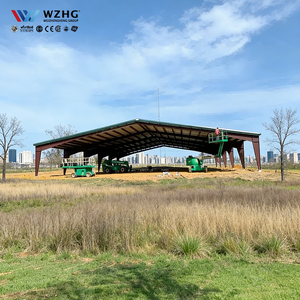 Bâtiment d'entrepôt à structure en acier robuste à travée libre pour le stockage de machines lourdes, certification ISO9001, durée de vie de 50 ans - Product Image 1