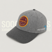 Casquette de baseball structurée Soochic en jersey de coton premium, avec patch tissé personnalisé, visière incurvée, unisexe, pour activités de plein air et fitness, toutes saisons