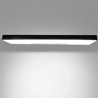 Lampe suspendue linéaire LED rectangulaire personnalisée 300*1200mm bordure en aluminium lampe de table de billard sans châle éclairage de table de billard