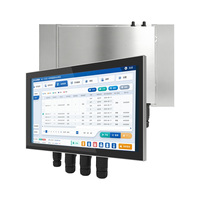 HUILAN IP69K - Panel Táctil Industrial Resistente con Carcasa de Acero Inoxidable, Monitor de Pantalla Táctil para PC
