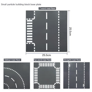 Microladrillos de plástico para exhibición de juguete, placa base de bloques de construcción de partículas pequeñas, 26x26 cm - Product Image 6