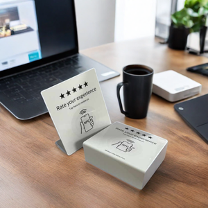 Etiqueta Mini Programable de PVC Blanca y Negra en Oferta, T5577, Chip RFID NFC sin Contacto, Compatible con Reseñas de Google, para Uso en Hoteles - Product Image 3