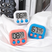 Timer Dapur Digital, Timer Mandi, Timer Belajar, Stopwatch, Jam Alarm, Aksesoris Dapur Elektronik Magnetik, Timer Memasak