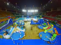 Parque acuático móvil inflable de elefante Popular de nuevo diseño, parque infantil al aire libre, Parque Acuático castillo hinchable para niños a la venta