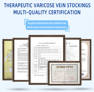 Bas <span class=keywords><strong>de</strong></span> <span class=keywords><strong>contention</strong></span> sans pieds <span class=keywords><strong>de</strong></span> qualité médicale, hauteur cuisse, 20-30 mmHg, <span class=keywords><strong>Classe</strong></span> <span class=keywords><strong>2</strong></span>, avec support antidérapant en silicone - Product Image 5