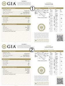 แบรนด์เครื่องประดับหรู Xinfly แหวนเพชรทรงบริลเลียนต์ 0.3 กะรัต ทองคำขาว 18k ออกแบบตามสั่ง ได้รับการรับรองจาก GIA สำหรับผู้ชาย - Product Image 2