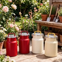 Boîte de rangement circulaire en acier inoxydable coloré, étanche à l'humidité, avec poignée, design moderne et minimaliste, multi-capacités, pour la maison