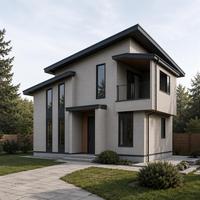 Villa de luxe en acier léger, maison préfabriquée, structure en acier, maison de vacances, construction rapide pour une vie de villégiature