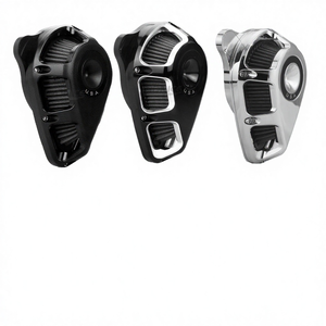 Filtros de Admisión de Aire de Aluminio Billet de Alto Volumen, Giratorios, con 1 Año de Garantía para Dyna Wide Glide, Softail, <span class=keywords><strong>Fat</strong></span> <span class=keywords><strong>Bob</strong></span>, Touring - Product Image 4