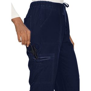 Pantalones Cargo Médicos para Mujer FOXA, Cintura Media, Elásticos, Transpirables, 8 Bolsillos, Corte Holgado, Ropa de Trabajo - Product Image 3