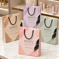 Bolsas de Papel Impresas Personalizadas para Empaquetado Minorista de Productos de Belleza y Cuidado de la Piel