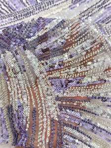 2024 nigéria rouge Guipure perles dentelle broderie tissu paillettes perles trame tricoté Aso Ebi pour <span class=keywords><strong>mariage</strong></span> africain brodé - Product Image 3