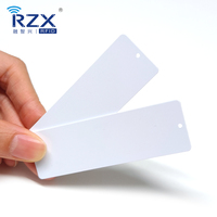 Tarjeta RFID de PVC UHF con Código QR y Número de Código de Barras para Almacén, ISO18000 6C Monza R6P M730 M750, con Orificios para Gestión de Palés