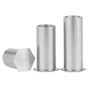 Separadores Autoperforantes de Cabeza Hexagonal M3, Rosca Fina, Diámetro de la Tapa de 10 mm, Acero al Carbono Galvanizado, Fijaciones para Chapa Metálica - Product Image 2