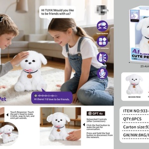 Juguete Inteligente con IA Deepseek, Cachorro de Peluche que Mueve la Cola y Parpadea con Sonido, Juguete Interactivo con Voz Tamagotchi, Regalo para Niñas - Product Image 3