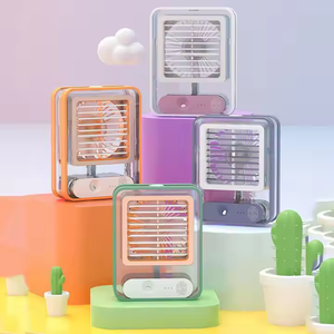 Ventilateur humidificateur 2-en-1 portable, rafraîchisseur d'air pour la maison et le bureau, unité multifonctionnelle à main, trois vitesses de vent, sur batterie - Meilleures ventes - Product Image 3