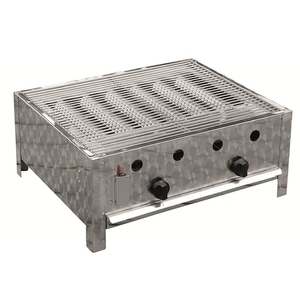 BSCI ISO9001 profesional 2-llama cepillado Gas Mesa barbacoa parrilla moderna para jardín al aire libre <span class=keywords><strong>Gastro</strong></span> Gas barbacoa lista CE LFGB - Product Image 2