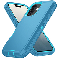Funda Protectora para Teléfono Móvil KINGSOUL Multicolor de TPU Anti-caídas, Personalizable, Multimarca, Diseño de Robot Blindado 16/15/PRO MAX, Resistente a Impactos