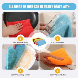 工場直送 300g 350g 自動マイクロファイバークロス 特注色 クリーニングクロス 100% マイクロファイバー 洗車タオル - Product Image 5