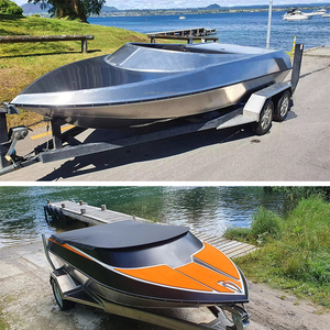 KinOcean Nouveau 15 pieds 4 personnes en aluminium Drifting Cruiser Yacht <span class=keywords><strong>River</strong></span> Racing Inboard Motor Jet Boat Sports Obtenez une remise maximale! - Product Image 2