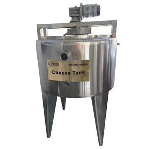 Hot Sale Automatic aço inoxidável Cheese Cooker personalizado capacidade equipamentos 100-10000L para laticínios fábrica