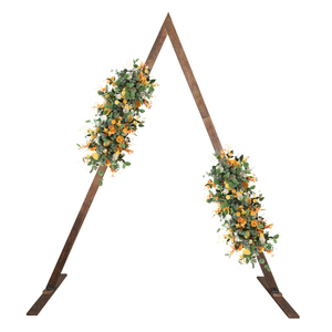 8.2 FT <span class=keywords><strong>Arche</strong></span> De <span class=keywords><strong>Mariage</strong></span> En <span class=keywords><strong>Bois</strong></span> <span class=keywords><strong>Triangle</strong></span> Toile De Fond En <span class=keywords><strong>Bois</strong></span> Stand pour Garden Party Décorations - Product Image 1