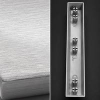 Barre d'espace en alliage de zinc 6.25u, capuchon de touche en métal argenté électroplaqué, texture brossée, clavier mécanique compatible MX