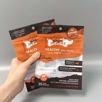 Pochette avec logo personnalisé Emballage de sachets transparents de qualité alimentaire Sac en mylar à fermeture éclair à 3 joints latéraux