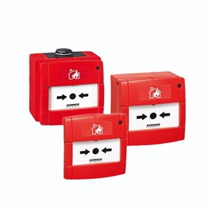 Pulsador Manual Schrack MCP 545X para Sistemas de Alarma contra Incendios con Opciones de Protección IP67 y Funcionamiento de Vidrio Plástico Reajustable - Product Image 1