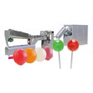 Otomatik lolipop yapma makinesi üretim hattı lolipop şeker yapma ekipmanları ile iyi fiyat