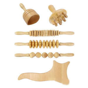 Naturholz rollen massage runde Holz massage hochwertiges Holz körper massage gerät - Product Image 4