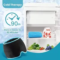 Gel réutilisable compresse chaude et froide Masque pour les yeux gonflés Soulagement des migraines Chapeau de glace